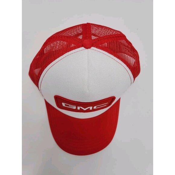 Vintage GMC Snapback Mesh Truckers Cap Red White - Picture 5 of 7